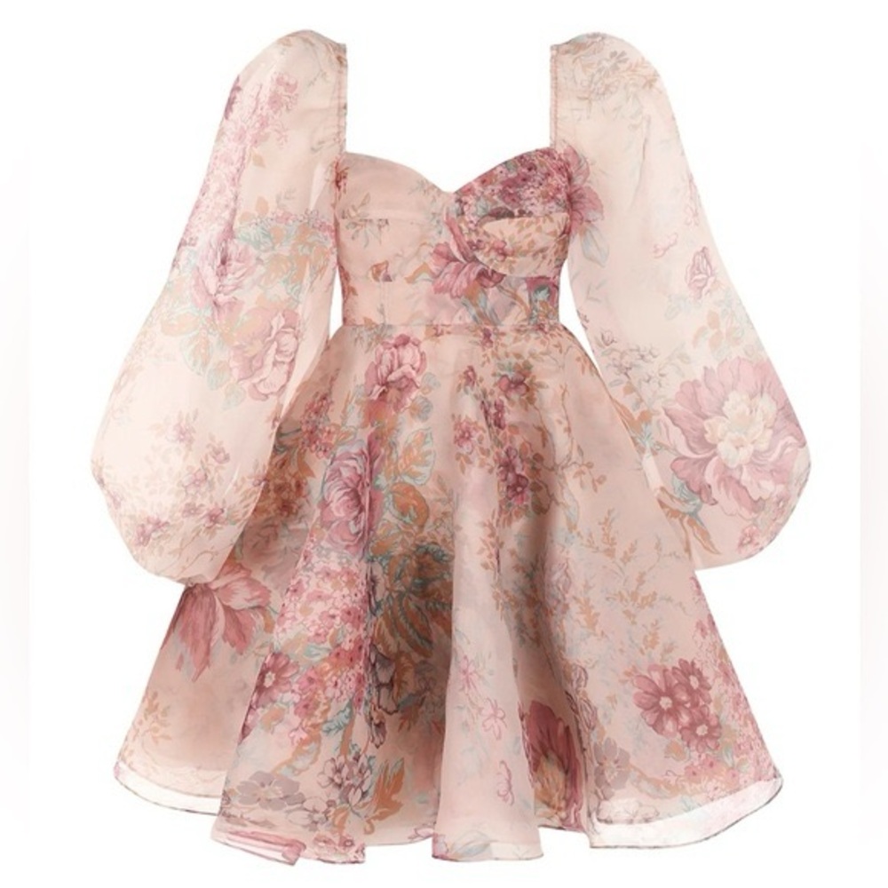 Selkie Yorkshire Princess Dress Puffy Long Sleeve Floral Dress - Picture 2 of 5